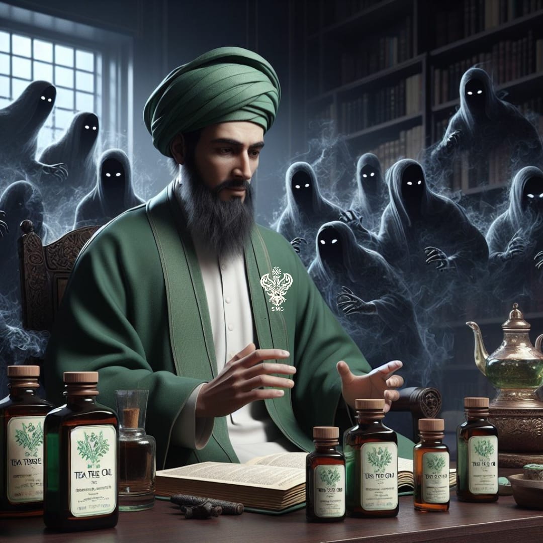 A sufi being protected by tea tree oil