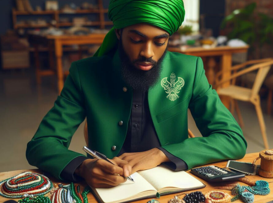 A sufi person of color doing business