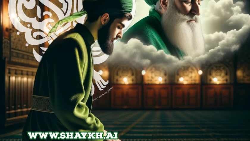 A follower connecting to his Shaykh (Q)