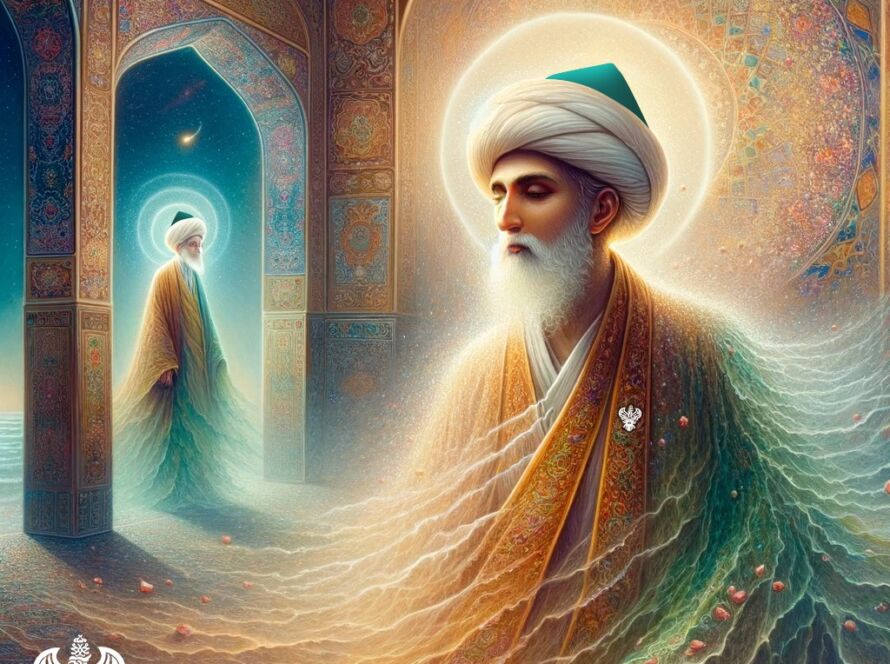 A sufi melding into his surroundings and Tawajjuh