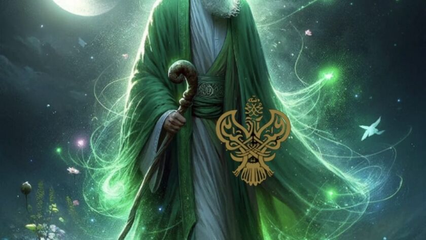 A saint and that green dress, let it flow