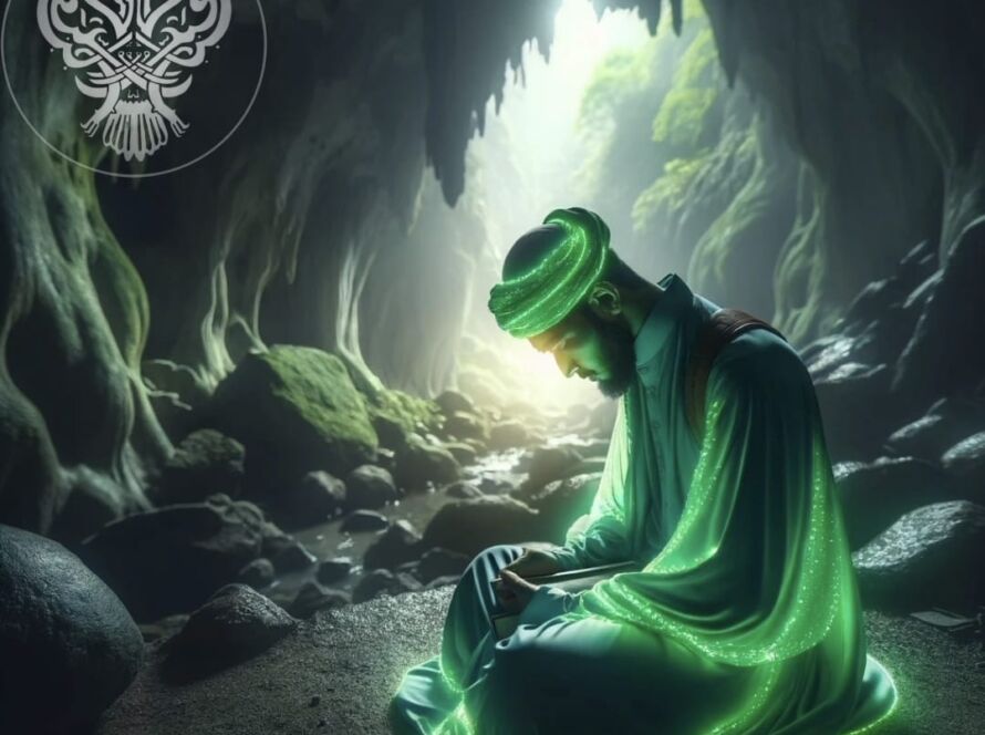 A sufi in a cave in seclusion in the month of Rajab