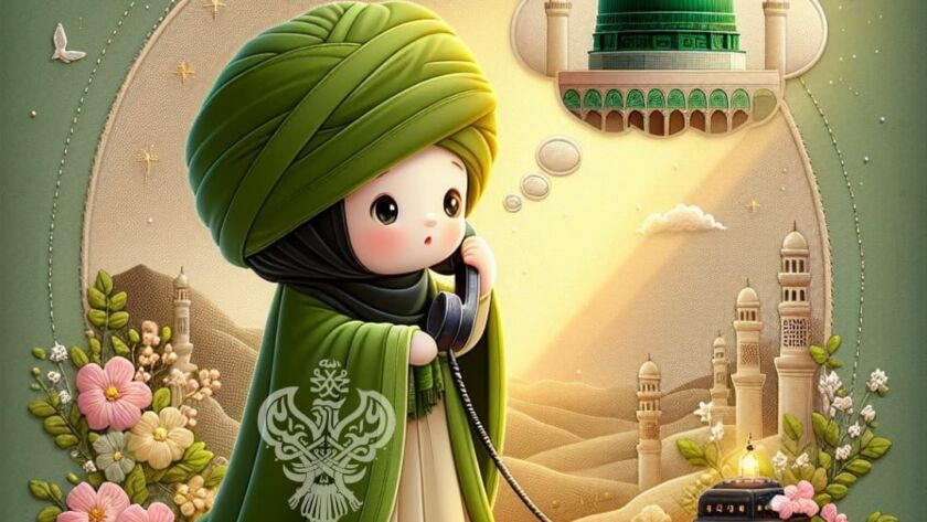 A sufi dialing a call to the light using awrad