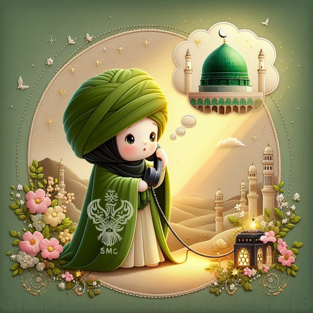 A sufi dialing a call to the light using awrad